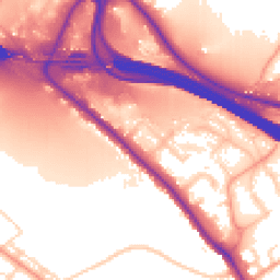 Daytime road noise heatmap for HP10 0DN