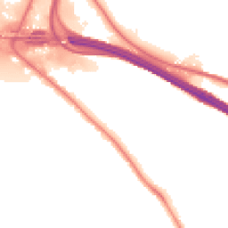 Night-time road noise heatmap for HP10 0DP