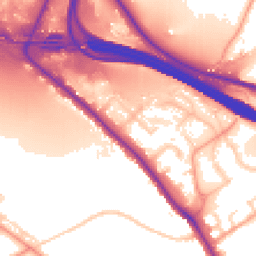Daytime road noise heatmap for HP10 0DS