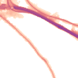 Night-time road noise heatmap for HP10 0DU