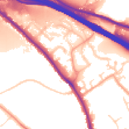 Daytime road noise heatmap for HP10 0DX