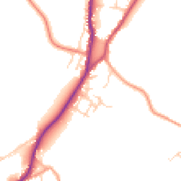 Daytime road noise heatmap for HP10 0EW