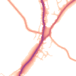 Daytime road noise heatmap for HP10 0LS
