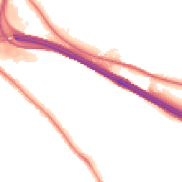 Night-time road noise heatmap for HP10 0NG