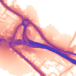 Daytime road noise heatmap for HP10 0PB