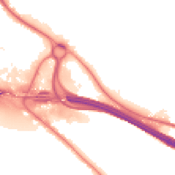 Night-time road noise heatmap for HP10 0PB