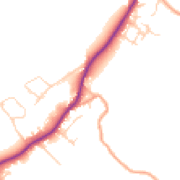 Daytime road noise heatmap for HP10 0PN