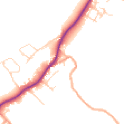 Daytime road noise heatmap for HP10 0PW