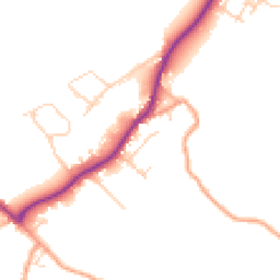 Daytime road noise heatmap for HP10 0PX