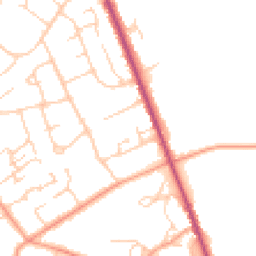 Daytime road noise heatmap for HP10 8DQ