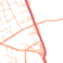 Daytime road noise heatmap for HP10 8LJ