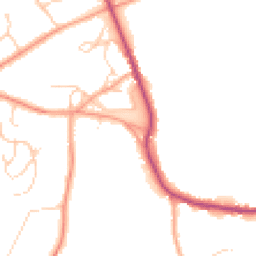 Daytime road noise heatmap for HP10 8NE