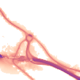 Night-time road noise heatmap for HP10 9FE