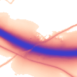 Daytime road noise heatmap for HP10 9FG
