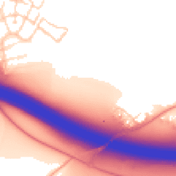 Daytime road noise heatmap for HP10 9FZ