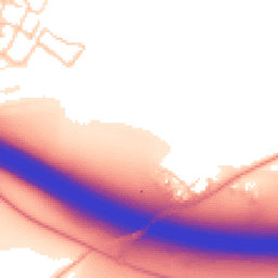 Daytime road noise heatmap for HP10 9GA