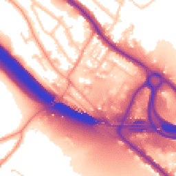 Daytime road noise heatmap for HP10 9QP