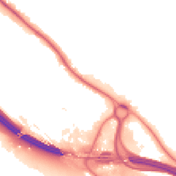 Night-time road noise heatmap for HP10 9RA