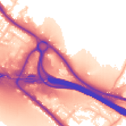 Daytime road noise heatmap for HP10 9RX