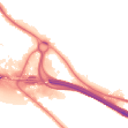 Night-time road noise heatmap for HP10 9RX