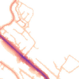Daytime road noise heatmap for HP10 9SW