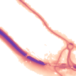 Night-time road noise heatmap for HP10 9SX