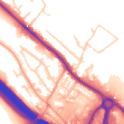 Daytime road noise heatmap for HP10 9TH