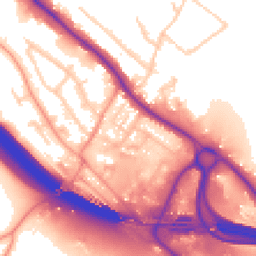 Daytime road noise heatmap for HP10 9TW