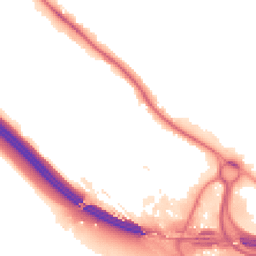 Night-time road noise heatmap for HP10 9TX