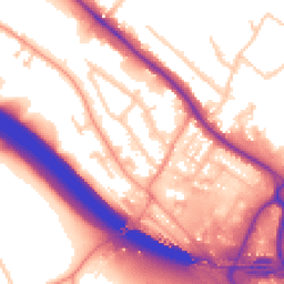 Daytime road noise heatmap for HP10 9UW