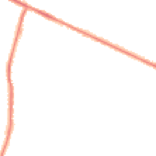Night-time road noise heatmap for HP12 3AY