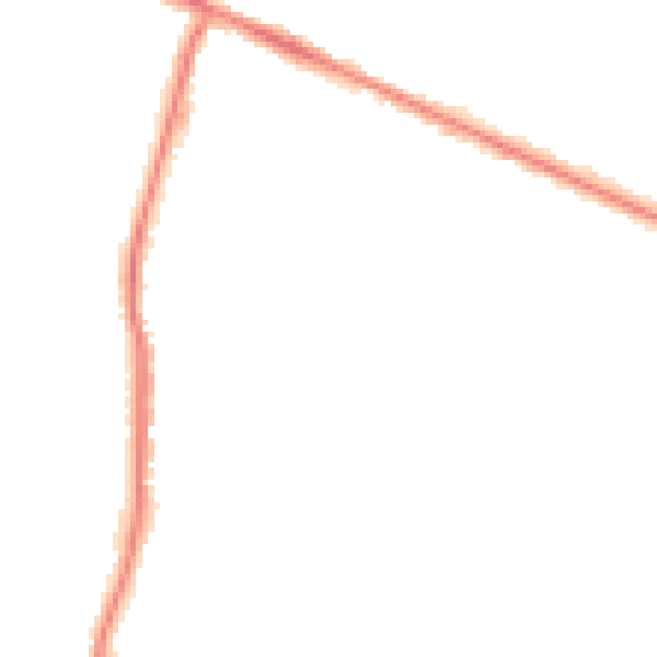 Night-time road noise heatmap for HP12 3BS