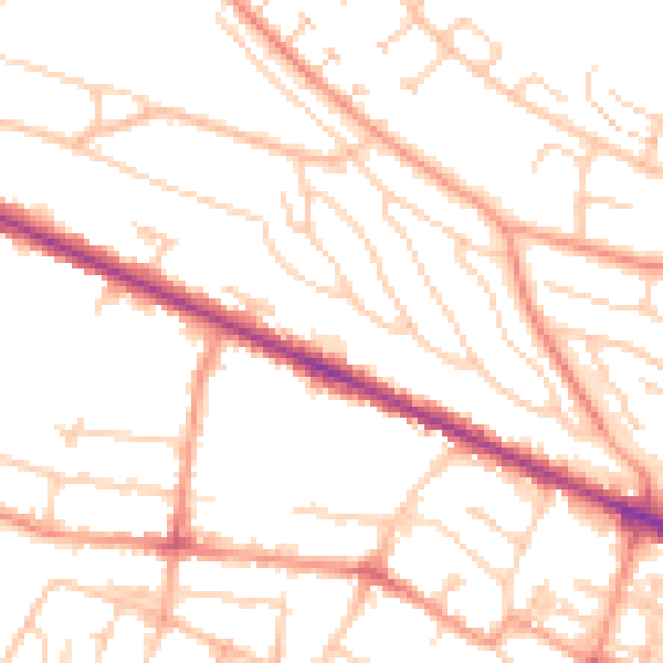 Daytime road noise heatmap for HP12 3DL