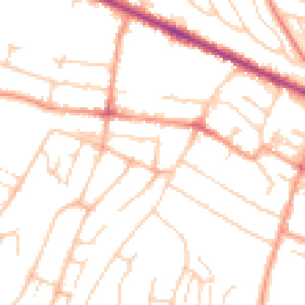 Daytime road noise heatmap for HP12 3DT