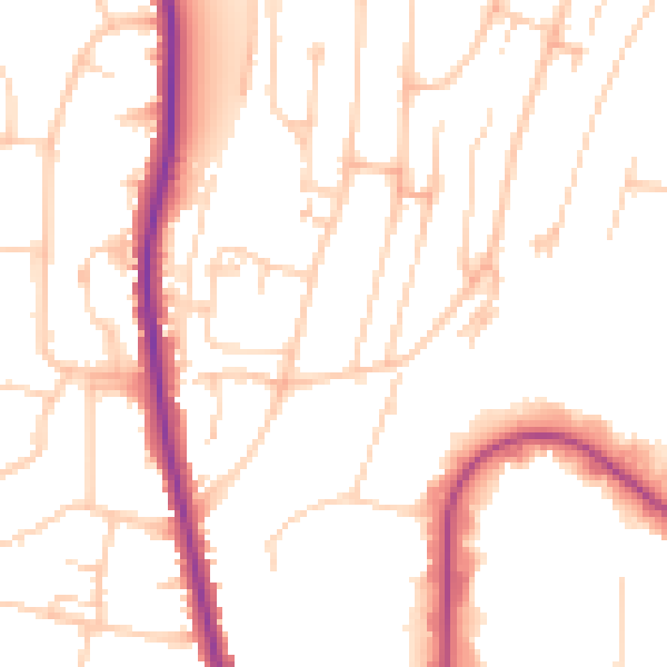Daytime road noise heatmap for HP12 3FT