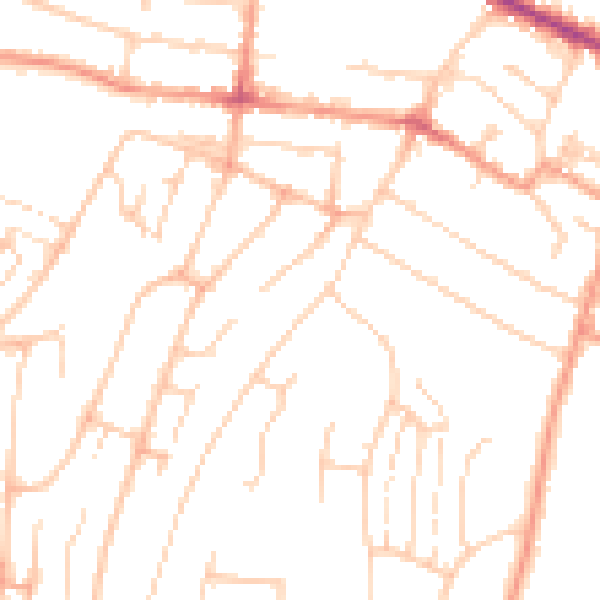 Daytime road noise heatmap for HP12 3JE