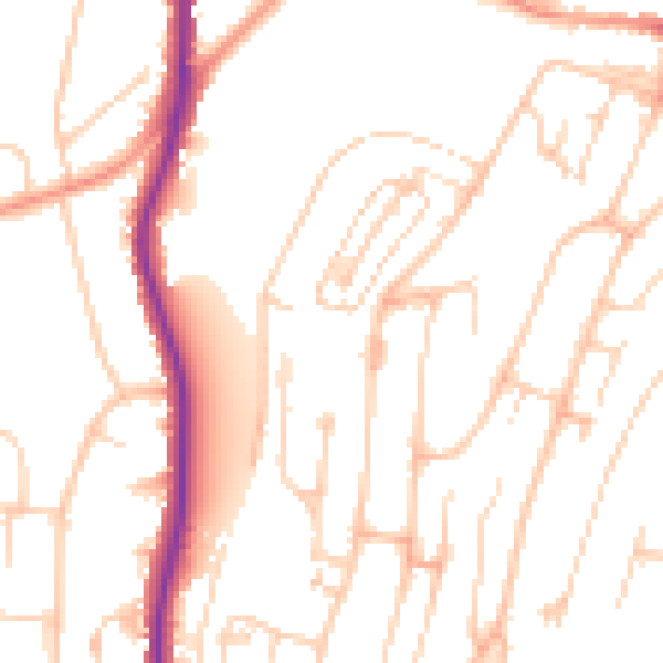 Daytime road noise heatmap for HP12 3JZ
