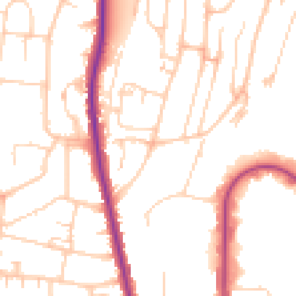 Daytime road noise heatmap for HP12 3LG