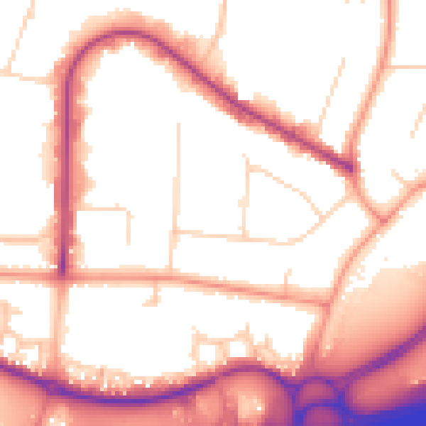 Daytime road noise heatmap for HP12 3LH