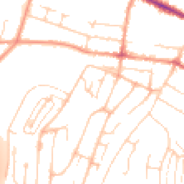 Daytime road noise heatmap for HP12 3UD