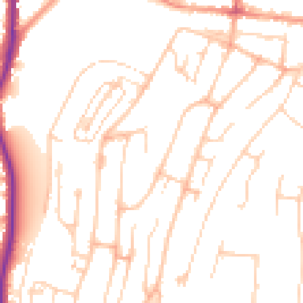 Daytime road noise heatmap for HP12 3UX