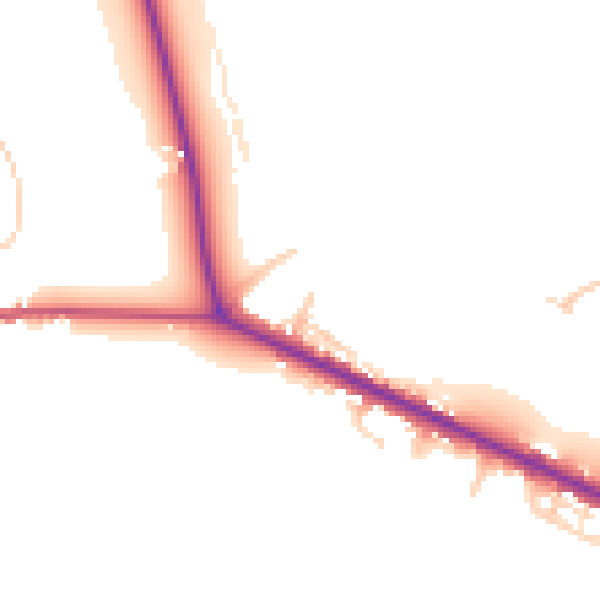 Daytime road noise heatmap for HP12 4AJ
