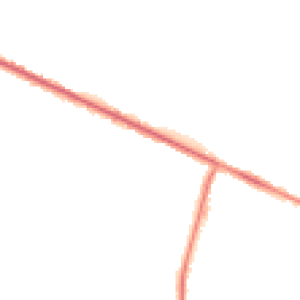 Night-time road noise heatmap for HP12 4AN
