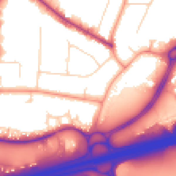 Daytime road noise heatmap for HP12 4FG