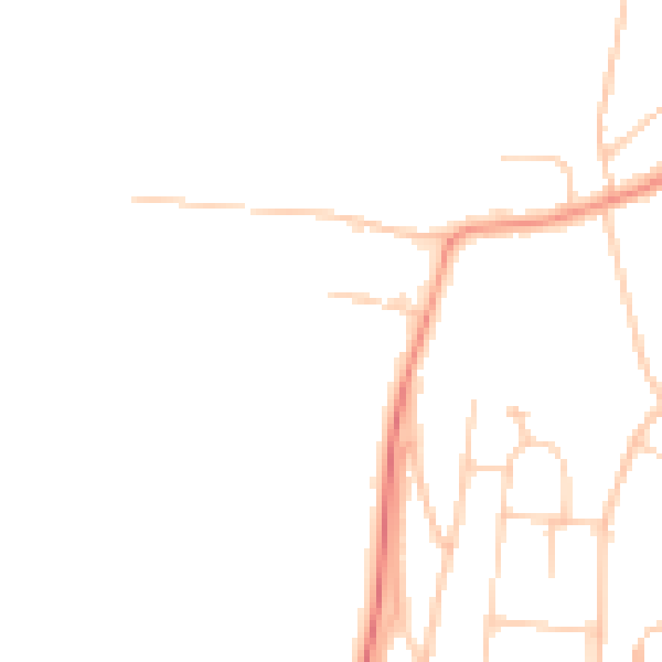 Daytime road noise heatmap for HP12 4JD