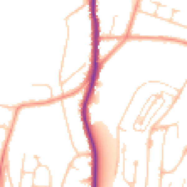 Daytime road noise heatmap for HP12 4LH