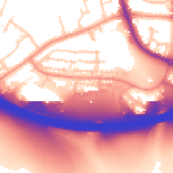 Daytime road noise heatmap for HP12 4PB