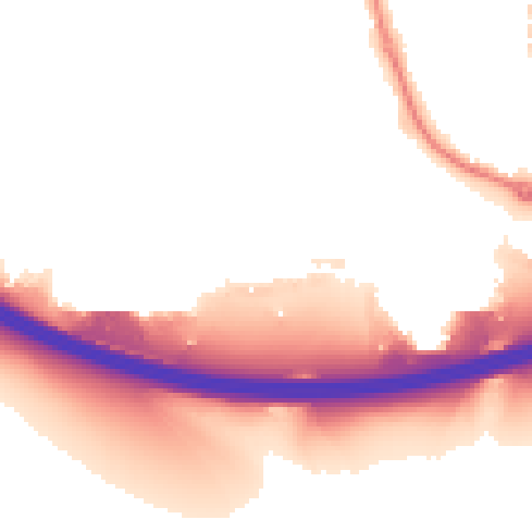 Night-time road noise heatmap for HP12 4PB