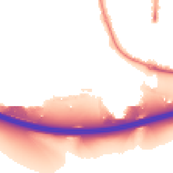 Night-time road noise heatmap for HP12 4PE