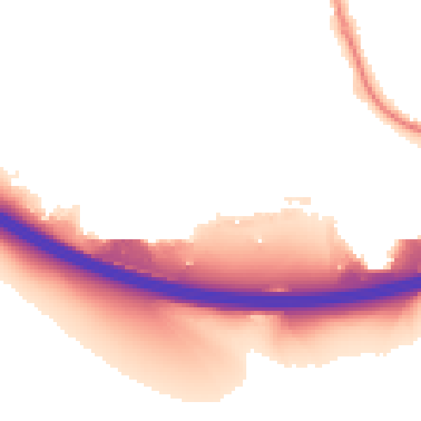 Night-time road noise heatmap for HP12 4PF